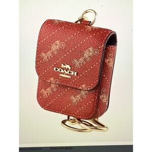 Coach multi case bag charms in horse carriage.print style C4305
